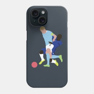 De Bruyne vs Kante Central Midfield Rivalry Phone Case