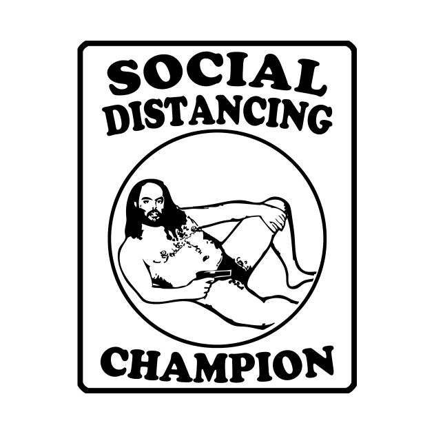 Creepy Speedo Guy Social Distancing Champion by Electrovista