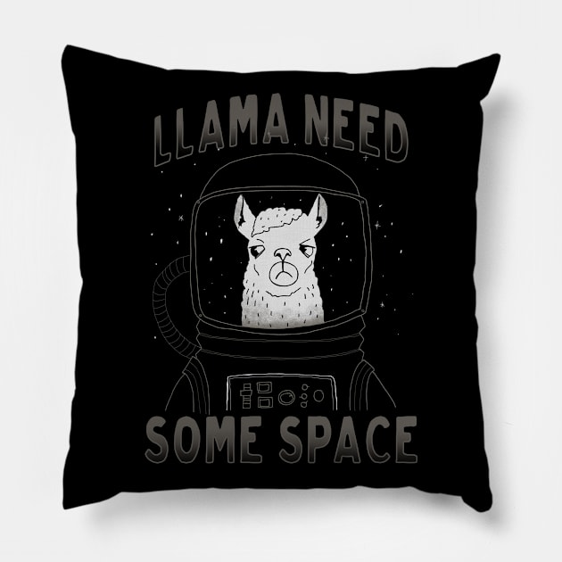 Llama Need Some Space Pillow by DK7