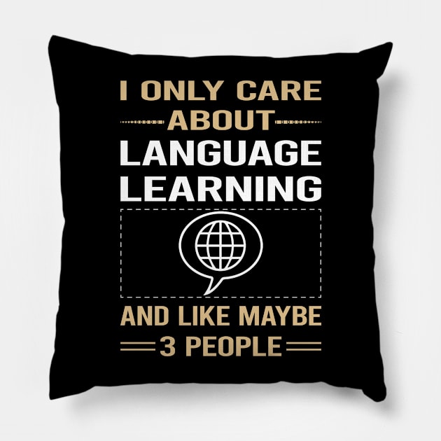 Funny 3 People Language Learning Pillow by relativeshrimp