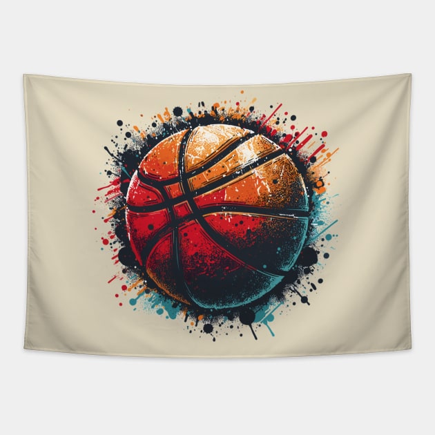 Basketball Ball Tapestry by Vehicles-Art