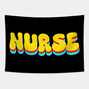 Retro nurse Tapestry