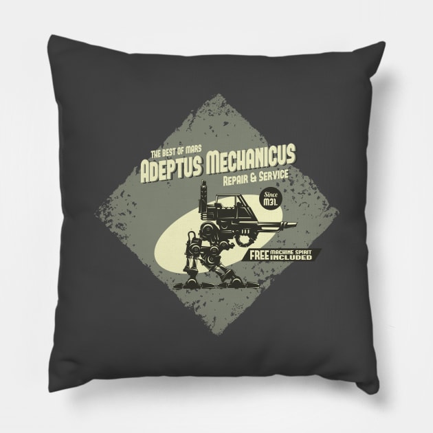 Sentinel (Khaki) - Adeptus Mechanicus Pillow by Exterminatus