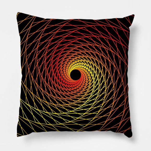 Colored Sacred Geometry - Summer Vibes Pillow by Cosmic Status