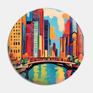 fauvism art of chicago city usa 3 Pin