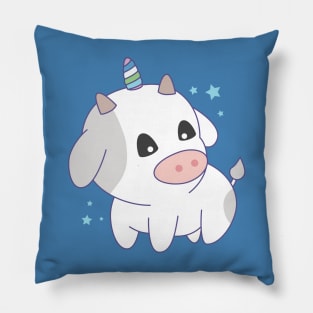 cute unicorn cow Pillow