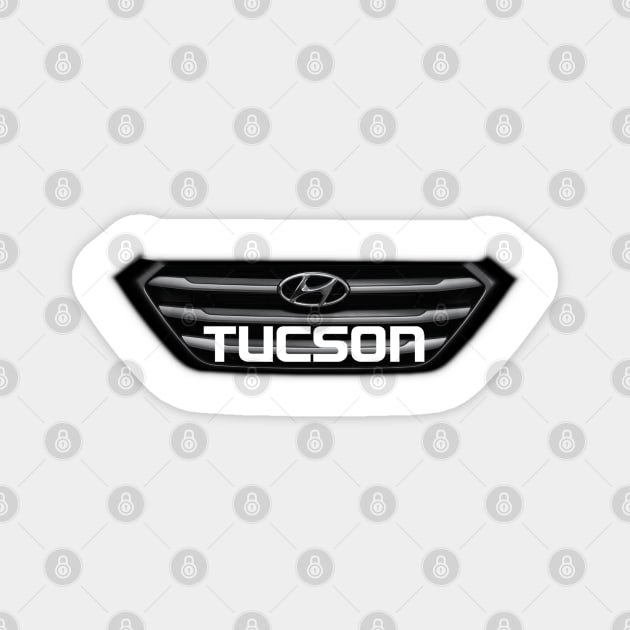 Hyundai Tucson Track Day Shirt Magnet by Midwestern Dressing