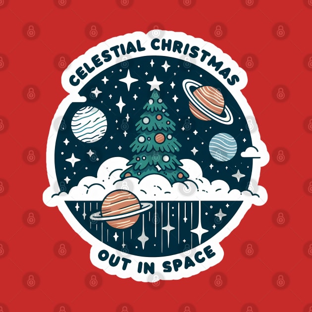 Celestial Christmas: Out in Space by STICKERSPRITZ