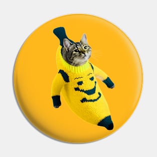 Naughty Banana Cat Pin