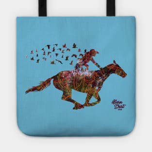 Barrel Horse Birds - Flying - Barn Shirt USA Tote