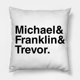 GTAV Michael & Franklin & Trevor. Pillow