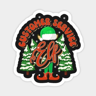 CUSTOMER SERVICE ELF CHRISTMAS Magnet