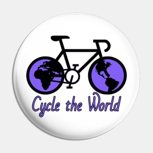 Cycle the Purple World Pin