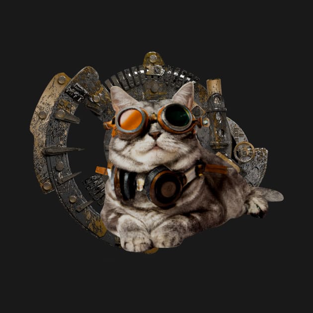 SteamPunk Cat by Turtlewerx inc