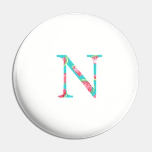 Nu Watermelon Letter Pin