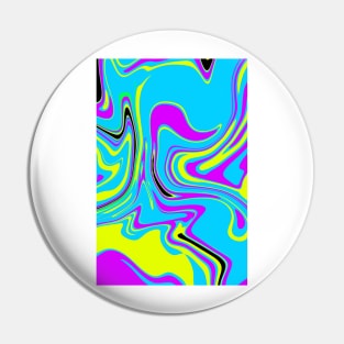 Melted Paint Swirl Pin