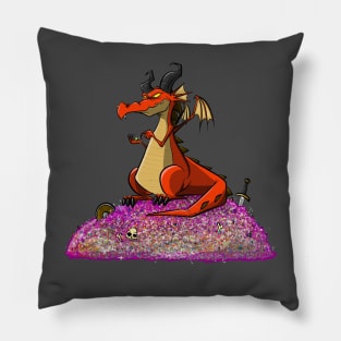 Dice Dragons Hoard Pillow