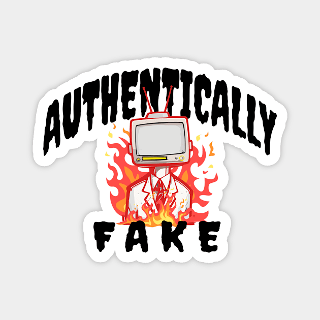 Authentically Fake Magnet by clownescape