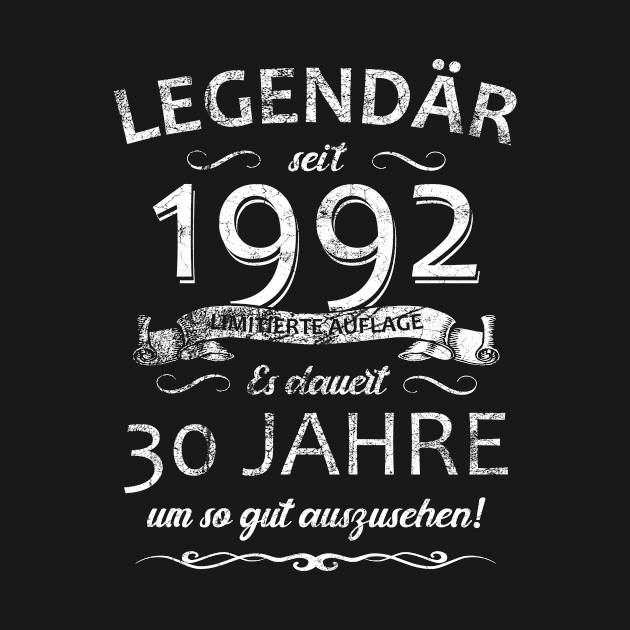 30. Geburtstag Legendär seit 1992 Retro by FNO