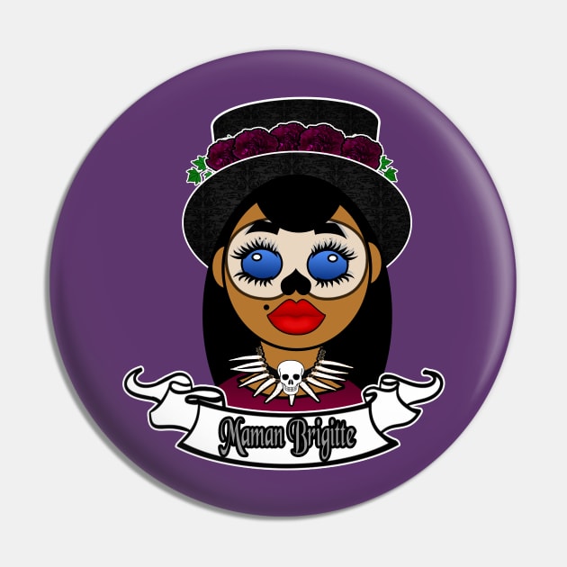 Lady in Purple Maman Brigitte Pin by artbyomega