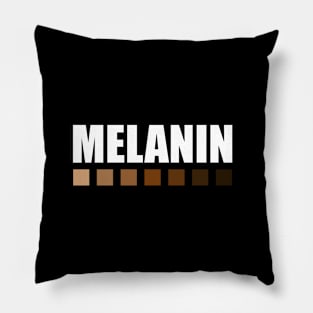 Melanin Color Shades Squares, Black Lives Matter Pillow