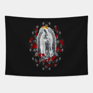 Our Lady of Guadalupe Virgin Mary Catholic T-Shirt Mexico Virgen de Guadalupe Tapestry