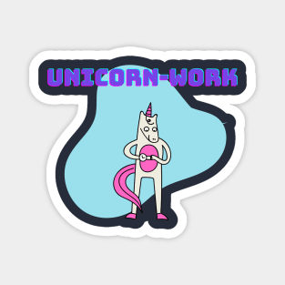 Unicorn-Work Magnet