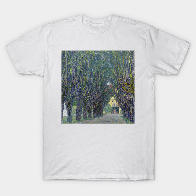 Discover Gustav Klimt's Allee at Schloss Kammer (1910) famous painting. - Gustav Klimt - T-Shirt