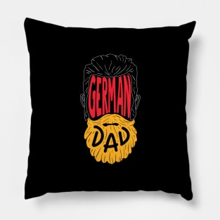 Bearded German Dad - Beard Tattoo Gift Pillow