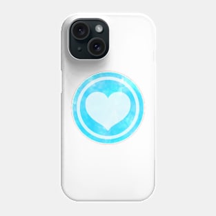 Blue Watercolor Heart Phone Case