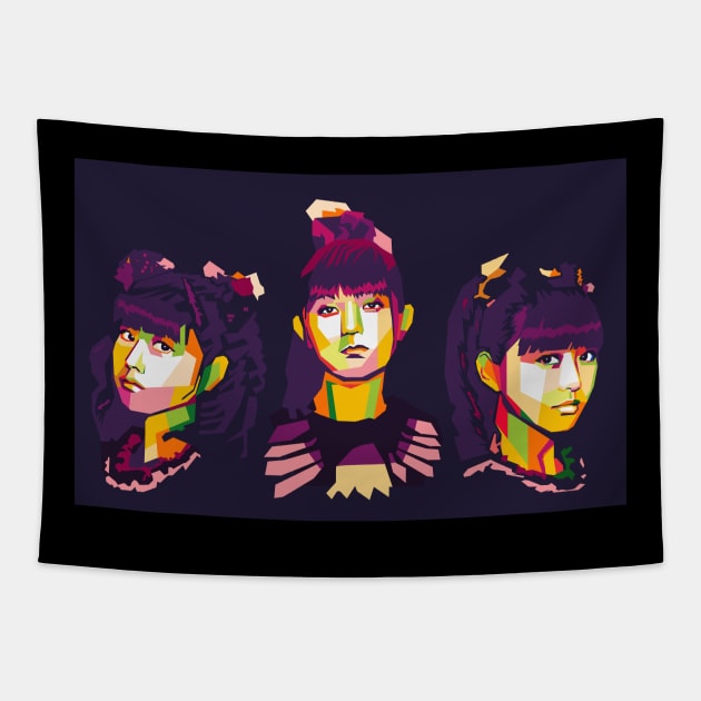 metal baby Tapestry by cool pop art house