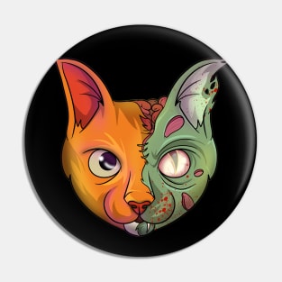 Undead Zombie Cat Pin