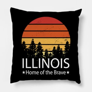 Illinois, Home of the brave, Illinois State Pillow