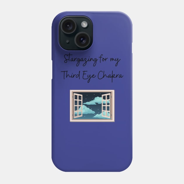 Stargazing for my 3rd eye chakra Phone Case by Said with wit