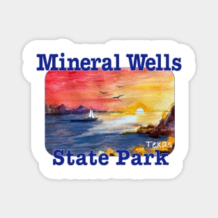 Sunset at Mineral Wells State Park, Texas Magnet