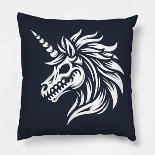 Unicorn skull Pillow