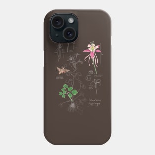 Columbine Botanical-dark Phone Case