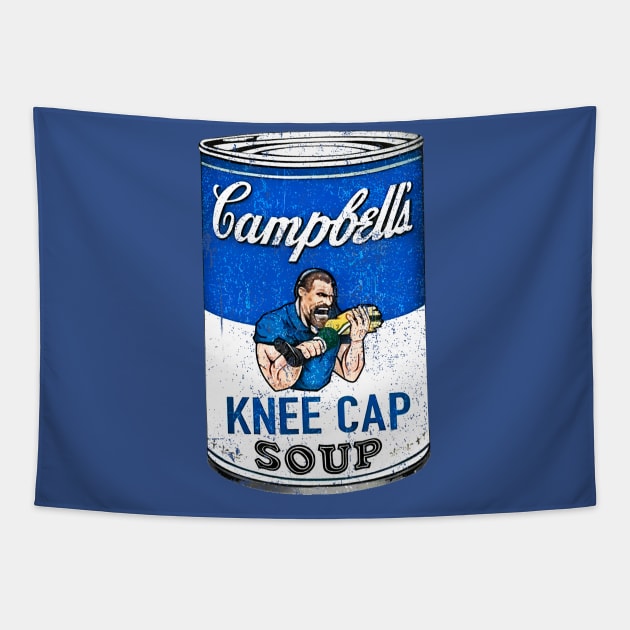 Detroit Lions Dan Campbell's Kneecap Soup Tapestry by HannessyRin