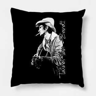 Townes Van Zandt // Retro Style Fan Design Pillow