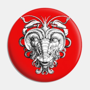 Renaissance Grotesque Monster Mask V Pin