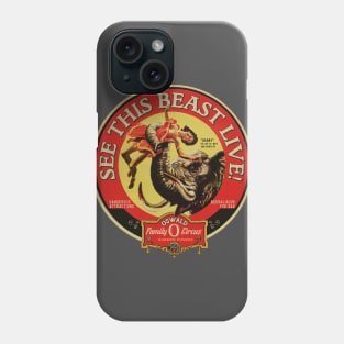 Vintage Circus Crazy Elephant Phone Case