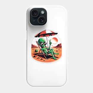 alien chilling Phone Case