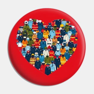 Heart of Heroes Pin