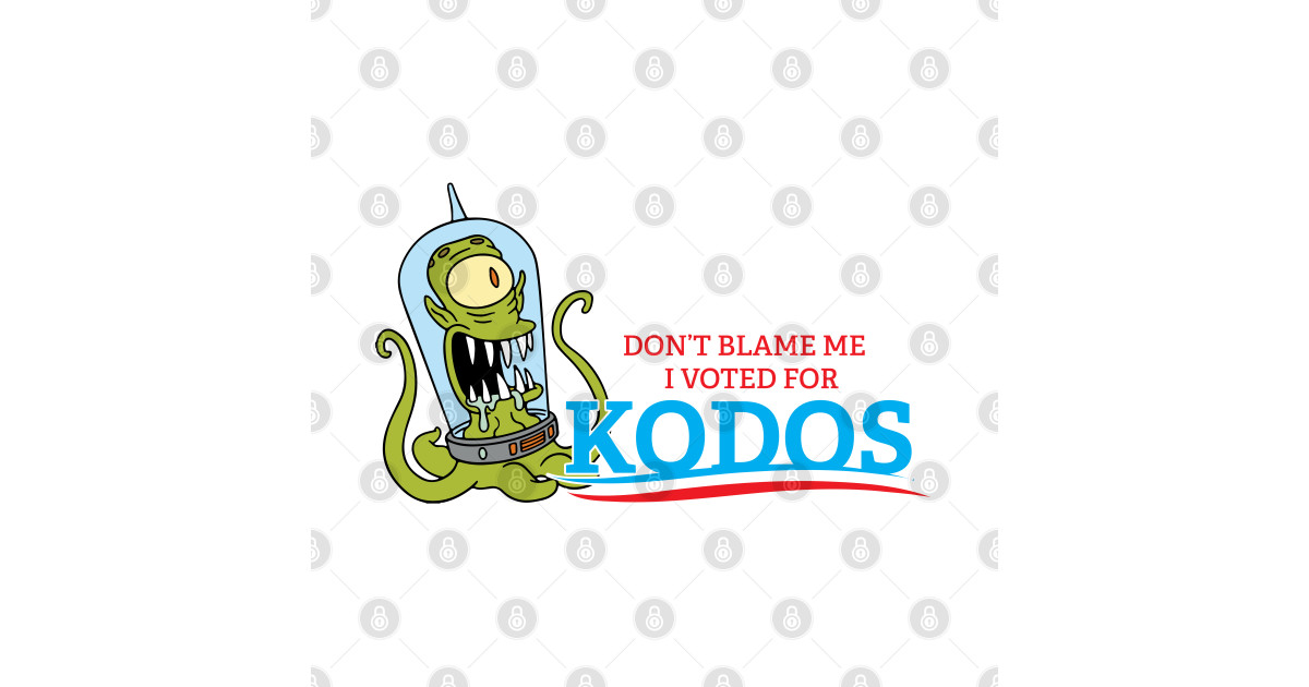 Don't Blame Me I Voted for Kodos - Simpsons - T-Shirt | TeePublic
