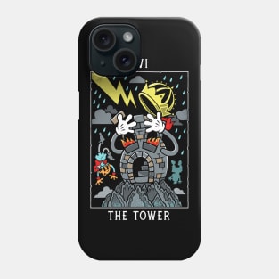 The Tower - Mystical Medleys - Vintage Rubber Hose Cartoon Tarot Phone Case