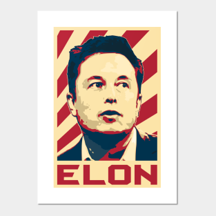 Elon Musk Posters And Art Prints Teepublic