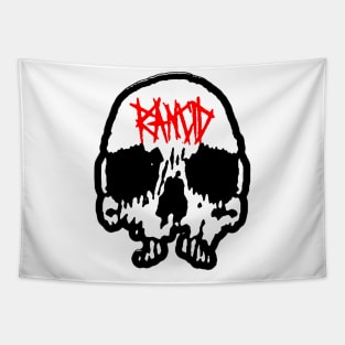 skull rncd red type Tapestry