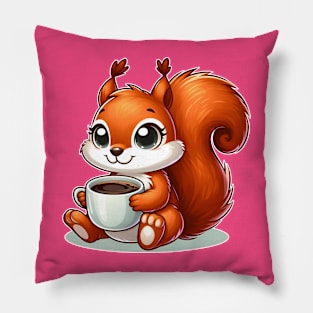 a cute squirrel Pillow