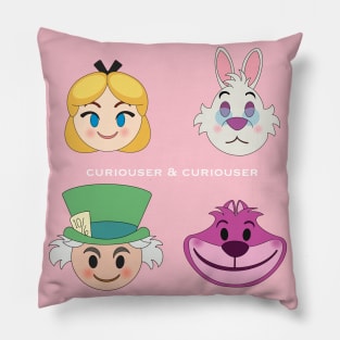 curiouser and curiouser Pillow