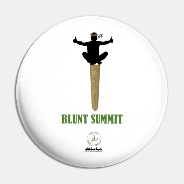 Blunt Summit Pin by Crab City Cannabis Concession